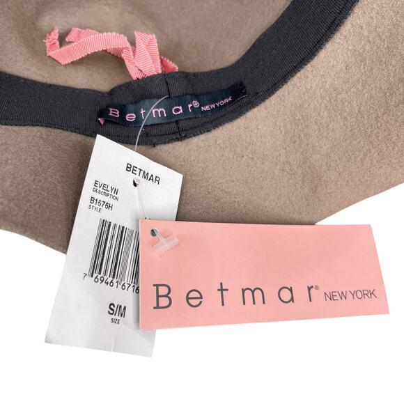 Betmar NY Evelyn Litefelt Cloche Hat S/M Taupe Brown Water Repellant New - Picture 8 of 10